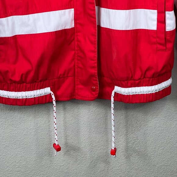Izzi Spirit Red & White Jacket Vintage Preppy Nautical - Picture 11 of 16